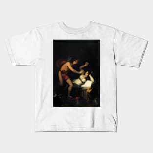 Allegory of Love, Cupid and Psyche by Francisco Goya Kids T-Shirt